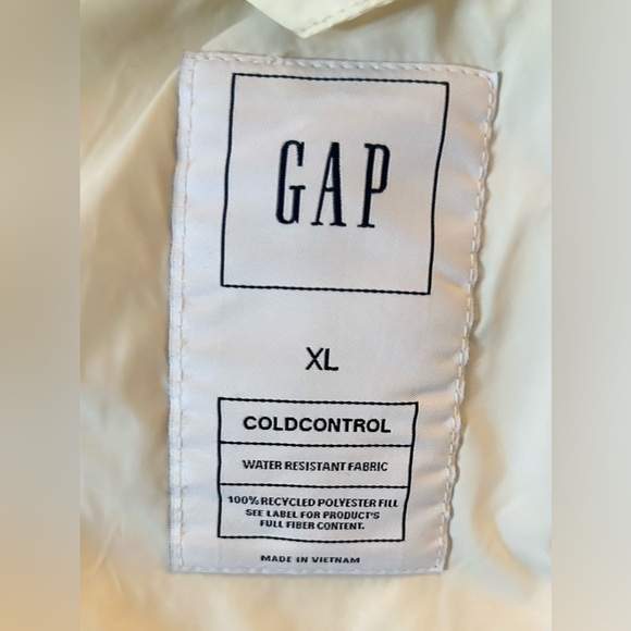 Gap ColdControl puffer vest ivory white crème warm winter vest - Picture 12 of 13